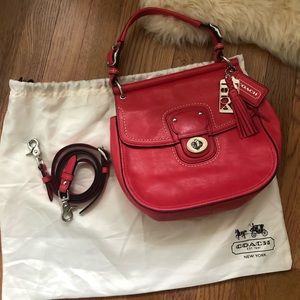 Coach red bag